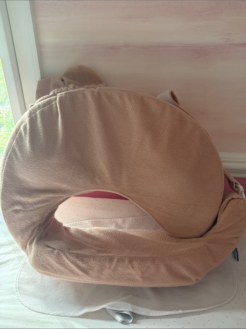 My Brest friend light pink Support nursing Pillow - Soft Neck & Feeding Cushion